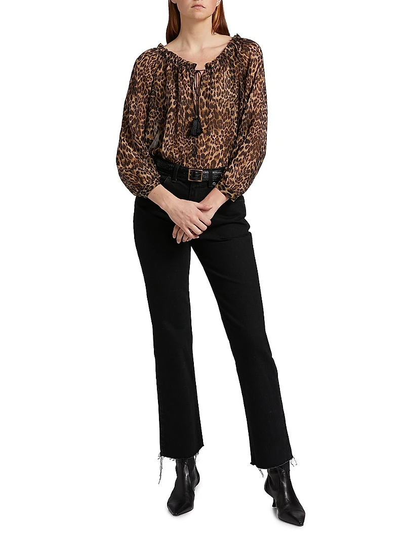 Carley Silk Printed Blouse