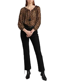 Carley Silk Printed Blouse