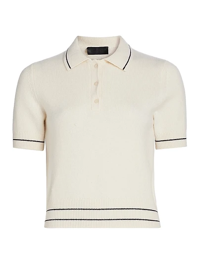 Carline Striped Polo Sweater