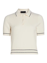 Carline Striped Polo Sweater