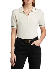 Carline Striped Polo Sweater