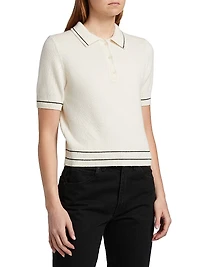 Carline Striped Polo Sweater