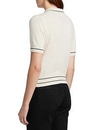 Carline Striped Polo Sweater
