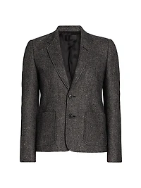 Holden Cotton & Wool-Blend Single-Breasted Blazer