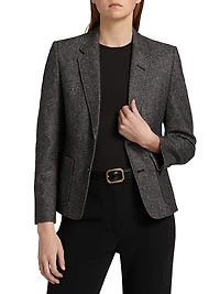 Holden Cotton & Wool-Blend Single-Breasted Blazer