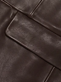 Belmonde Leather Tailored Blazer
