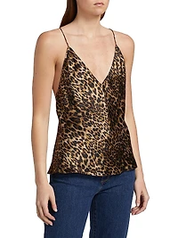 Emile Leopard-Print Silk Charmeuse Cami