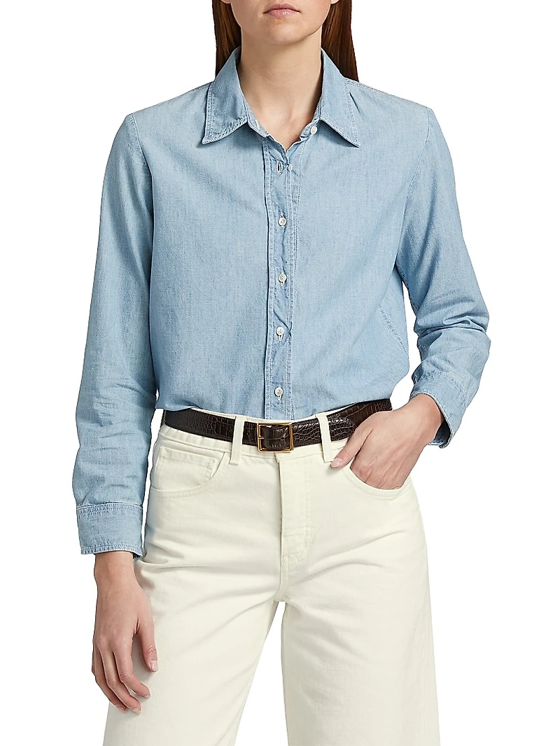 Monti Denim Button-Front Shirt