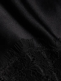 Mabelle Lace-Trim Silk Charmeuse Cami