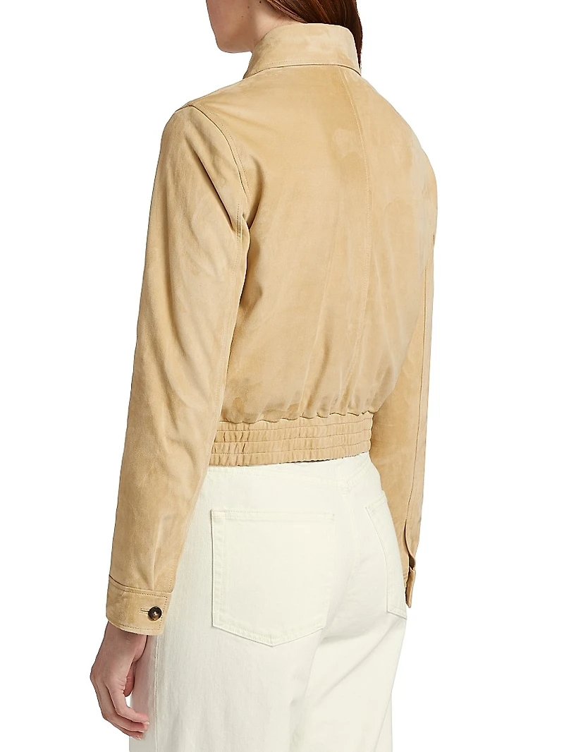 Beauvais Suede Zip-Up Jacket