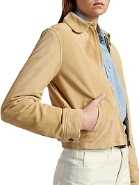 Beauvais Suede Zip-Up Jacket