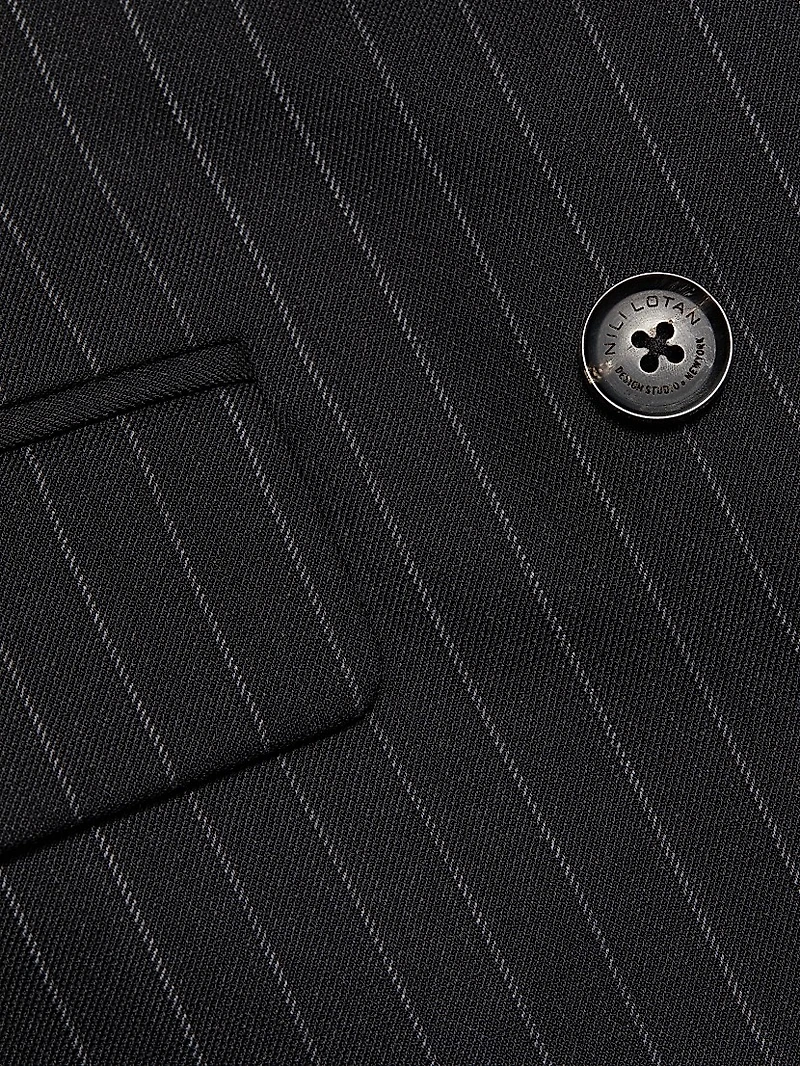 Duran Striped Stretch Virgin Wool Jacket
