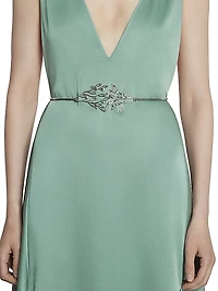 Aede Belt in Brass and Crystals