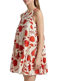 Jessie Floral Cotton A-Line Minidress