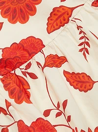 Jessie Floral Cotton A-Line Minidress