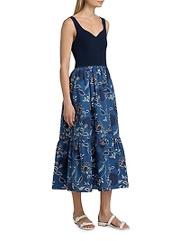 Josephina Floral Cotton Midi-Dress