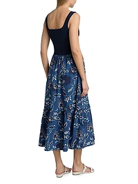 Josephina Floral Cotton Midi-Dress