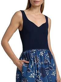 Josephina Floral Cotton Midi-Dress