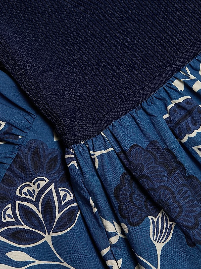 Josephina Floral Cotton Midi-Dress