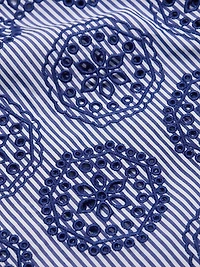 Shivon Embroidered Eyelet Wrap Dress