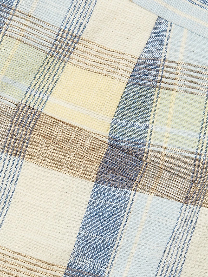 Allen Check Cotton-Blend Shorts