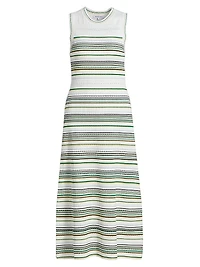 Dawna Striped Knit Midi-Dress