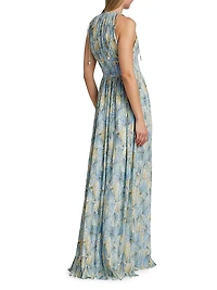 Yardley Floral Georgette Maxi Dress