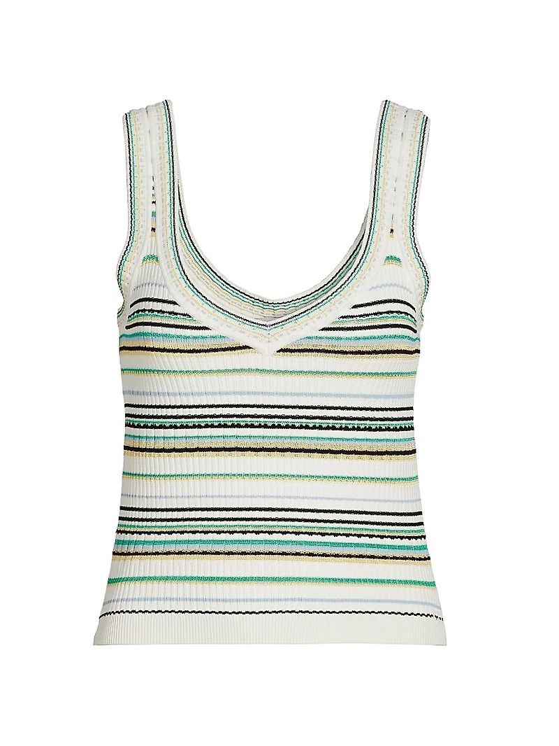 Carlin Striped Knit Tank
