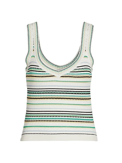 Carlin Striped Knit Tank