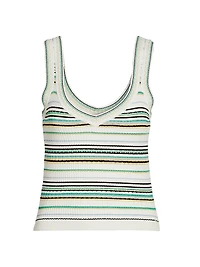 Carlin Striped Knit Tank