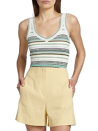 Carlin Striped Knit Tank