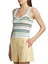 Carlin Striped Knit Tank