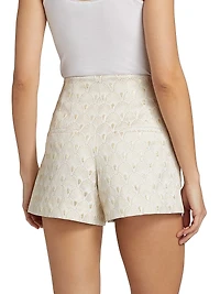 Jazmin Metallic Jacquard Shorts