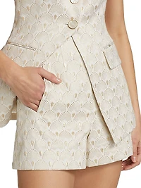 Jazmin Metallic Jacquard Shorts