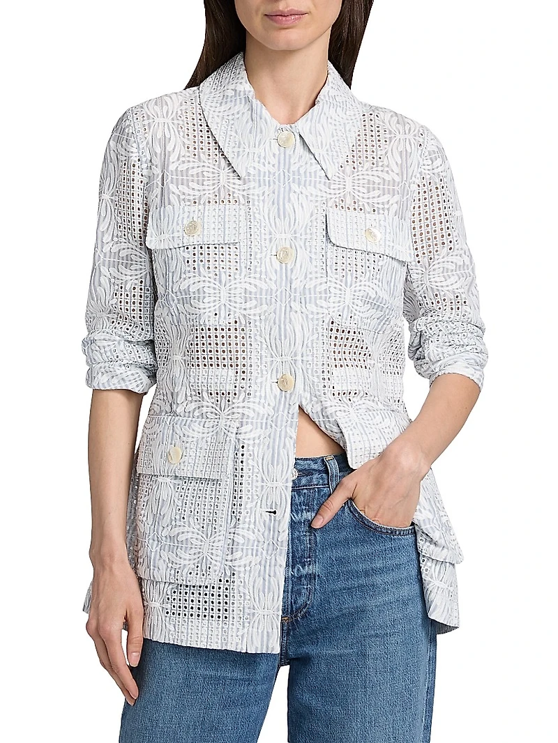 Kiki Eyelet Embroidered Jacket