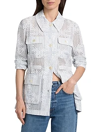 Kiki Eyelet Embroidered Jacket
