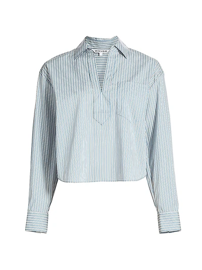 Khai Striped Stretch-Cotton Shirt