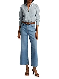 Khai Striped Stretch-Cotton Shirt