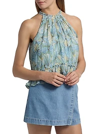 Renee Petal Halter Top