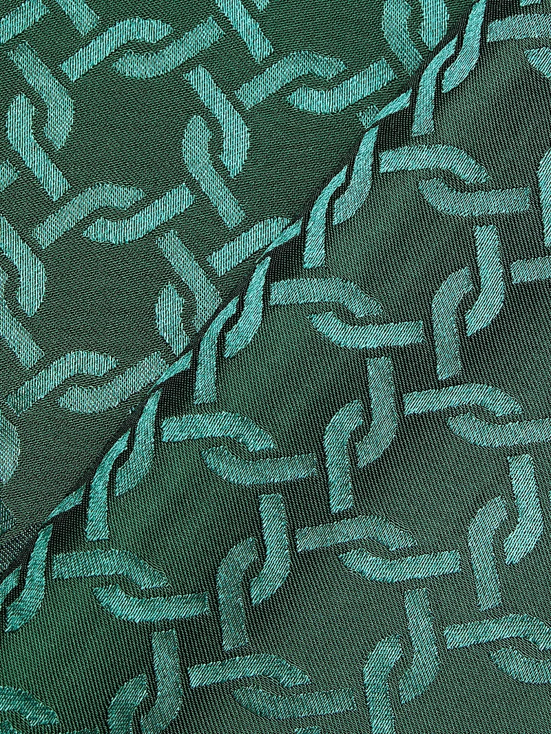 Colter Geometric Print Satin Wide-Leg Pants