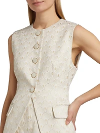 Lois Metallic Jacquard Vest