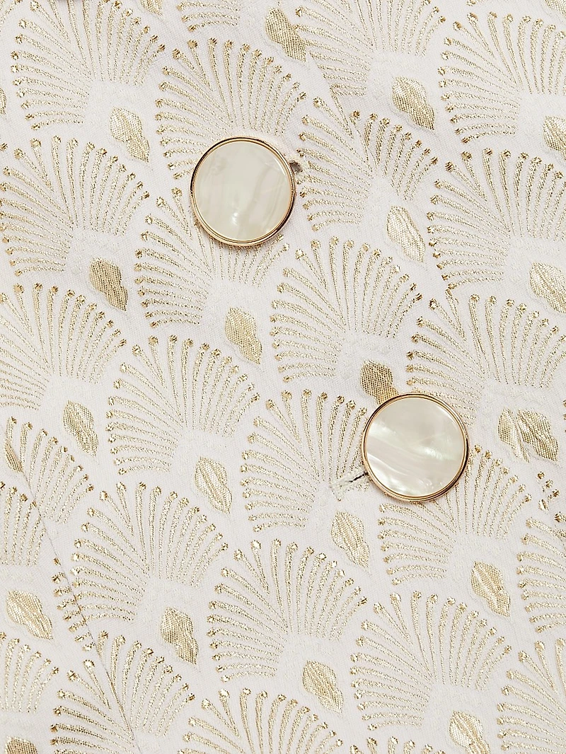 Lois Metallic Jacquard Vest