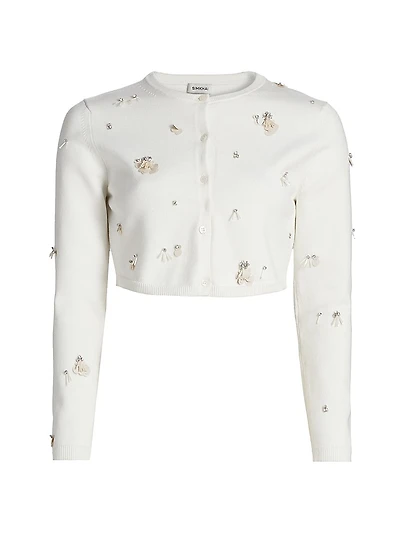 Zadie Sequined Crop Cardigan