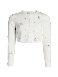 Zadie Sequined Crop Cardigan