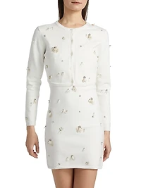 Zadie Sequined Crop Cardigan