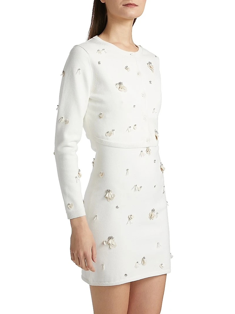 Zadie Sequined Crop Cardigan