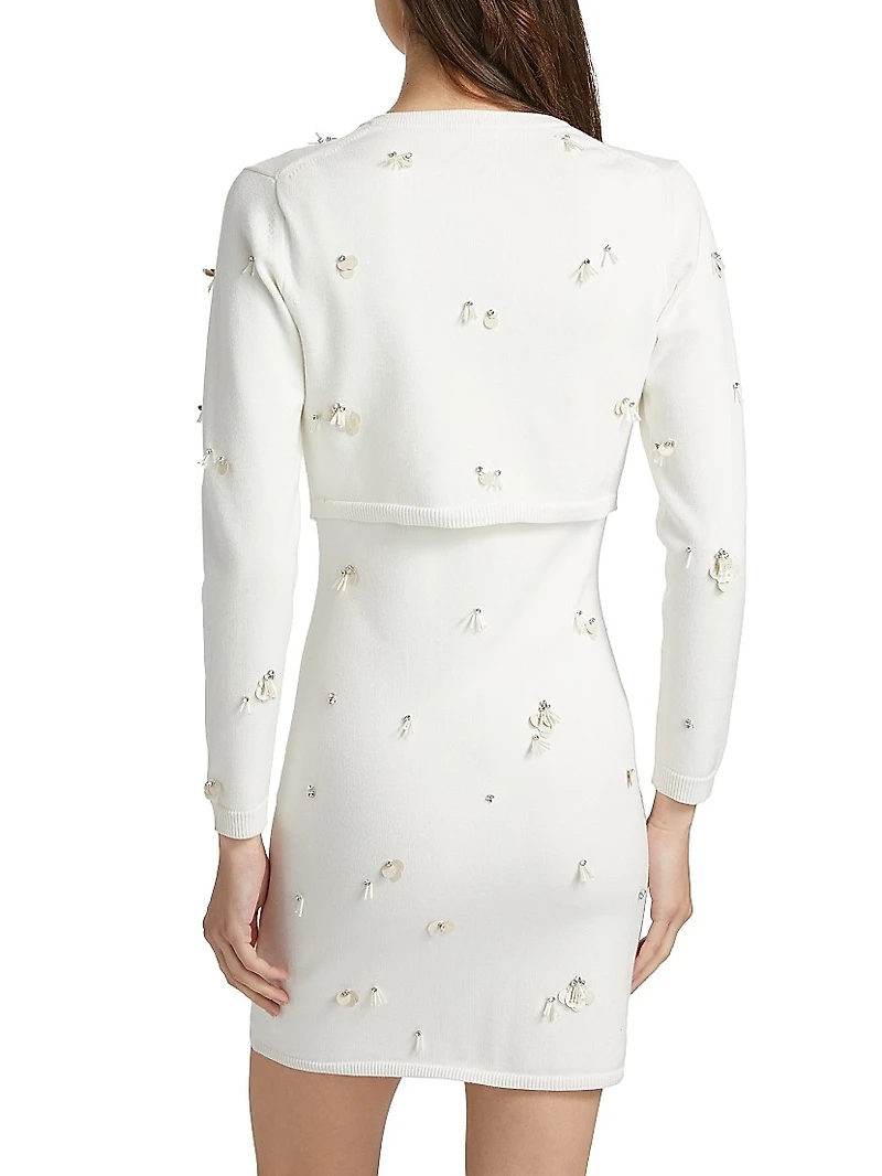 Zadie Sequined Crop Cardigan