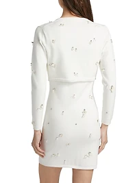 Zadie Sequined Crop Cardigan