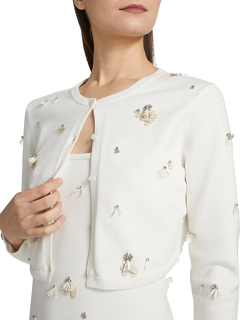 Zadie Sequined Crop Cardigan