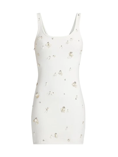 Rue Embellished Knit Minidress